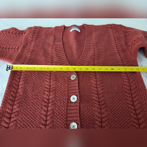 Vintage Wool Cardigan Sweater Current Brand 70's 80's - Picture 7 of 8